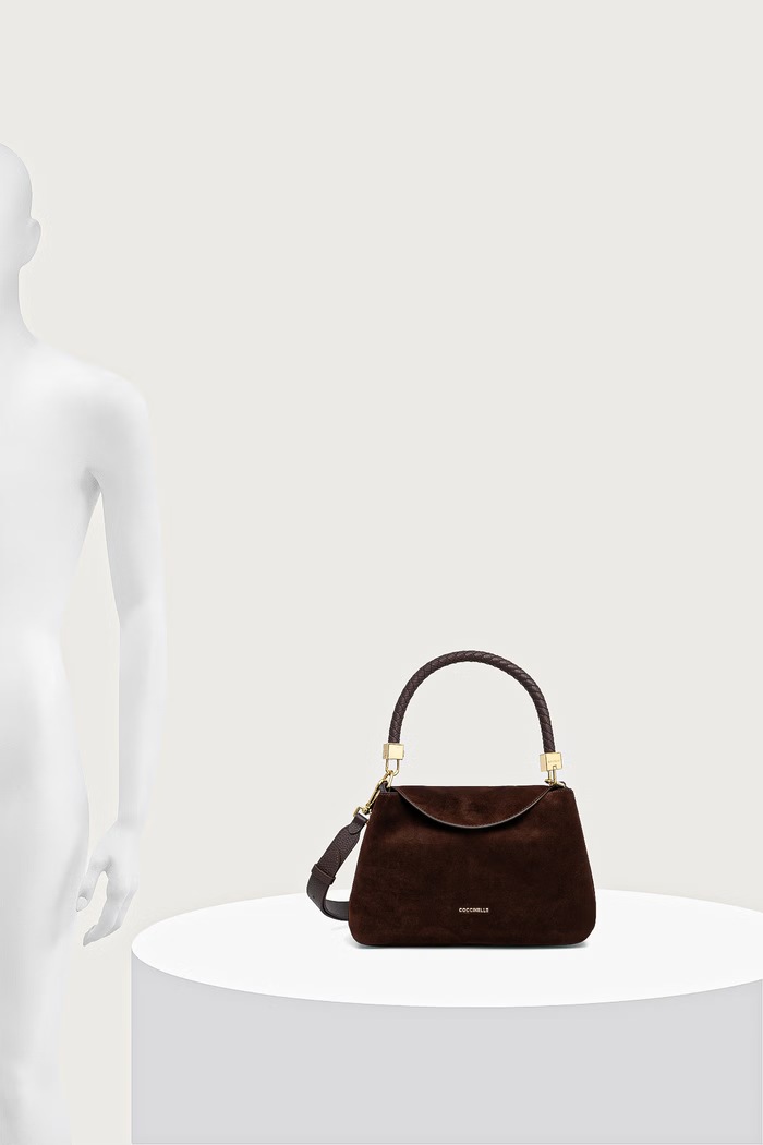 Coccinelle Чанта crossbody дамска от велур E1.VCL.18.02.01