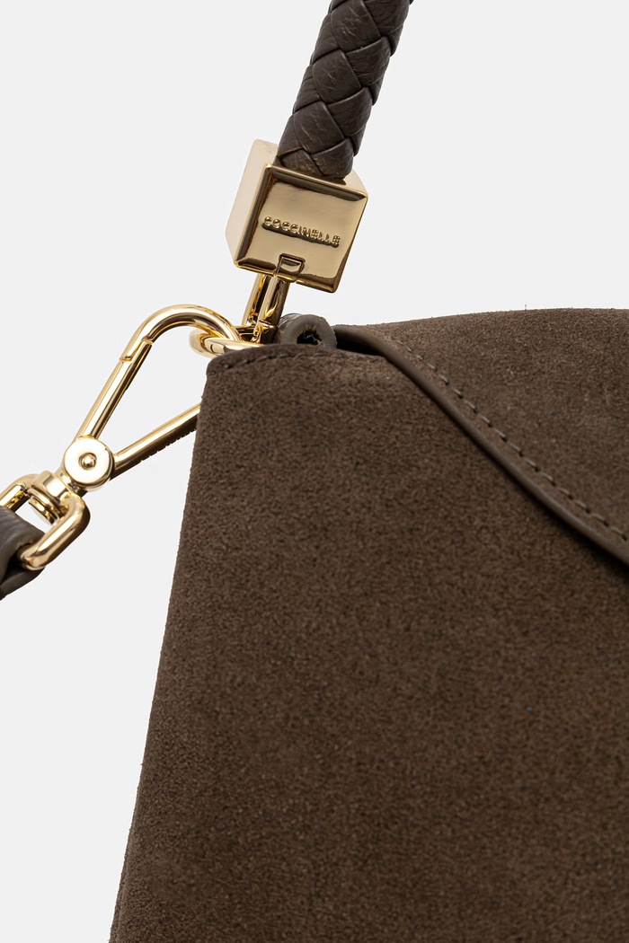 Coccinelle torebka crossbody damska zamszowa zielony E1.VCL.18.01.01