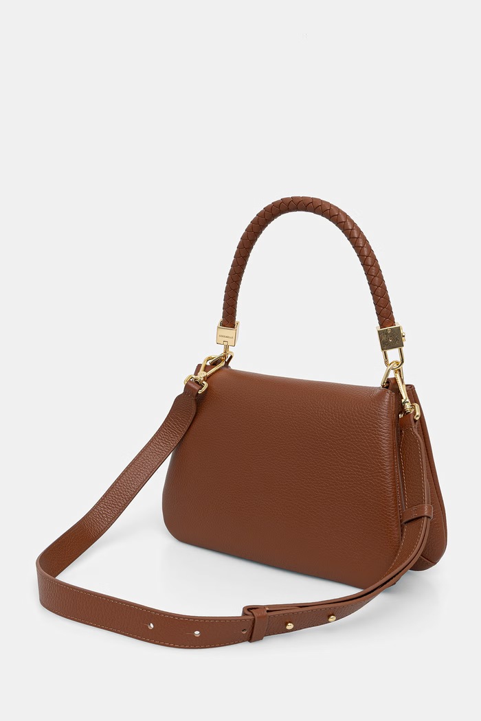 Akcesoria Coccinelle torebka crossbody damska skórzana E1.VCK.18.02.01 brązowy
