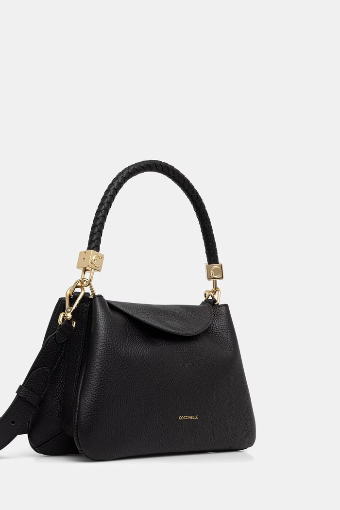 Coccinelle torebka crossbody damska skórzana E1.VCK.18.02.01 czarny AW26