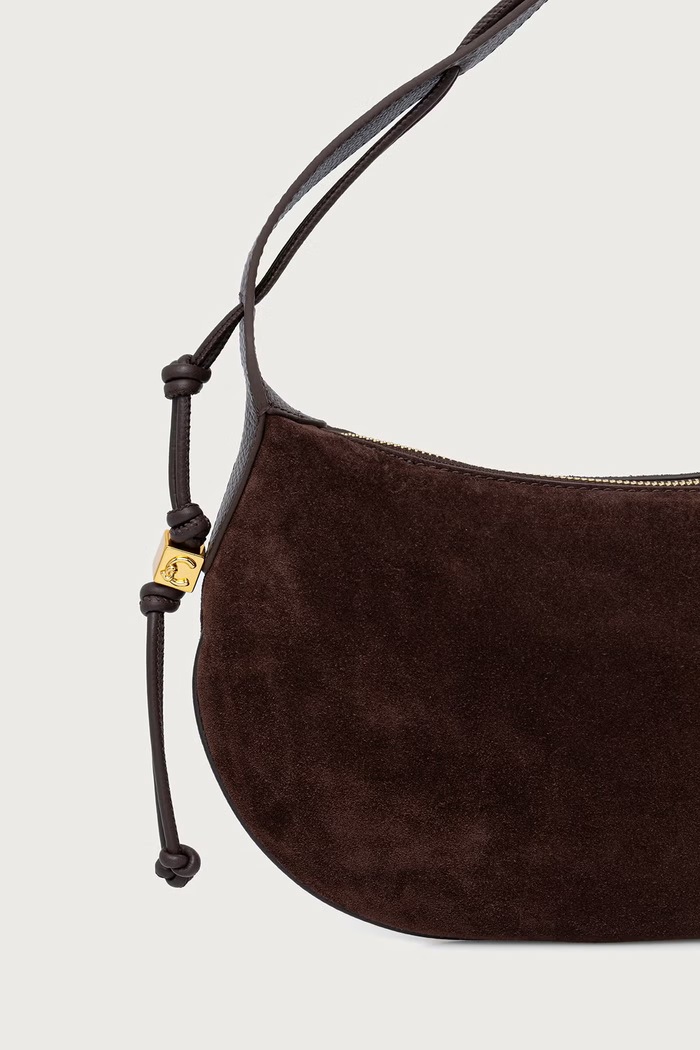 Doplňky Coccinelle Hobo kabelka dámská semišová E1.VCB.13.03.01 hnědá