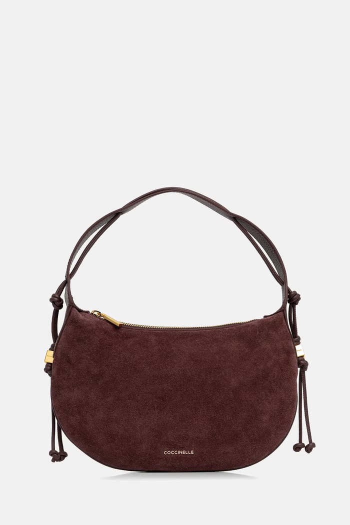 Coccinelle torebka hobo damska zamszowa bordowy E1.VCB.13.03.01
