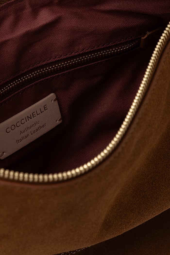 Coccinelle torebka hobo damska zamszowa E1.VCB.13.02.01 brązowy