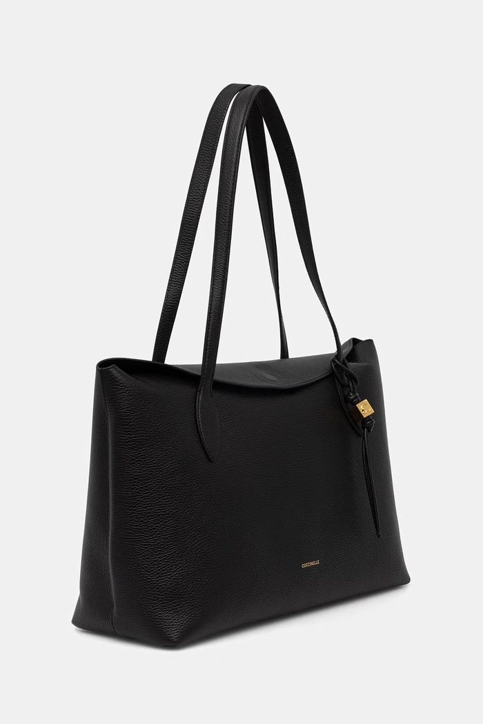 Coccinelle torebka shopper damska skórzana E1.VCA.11.02.01 czarny AW26