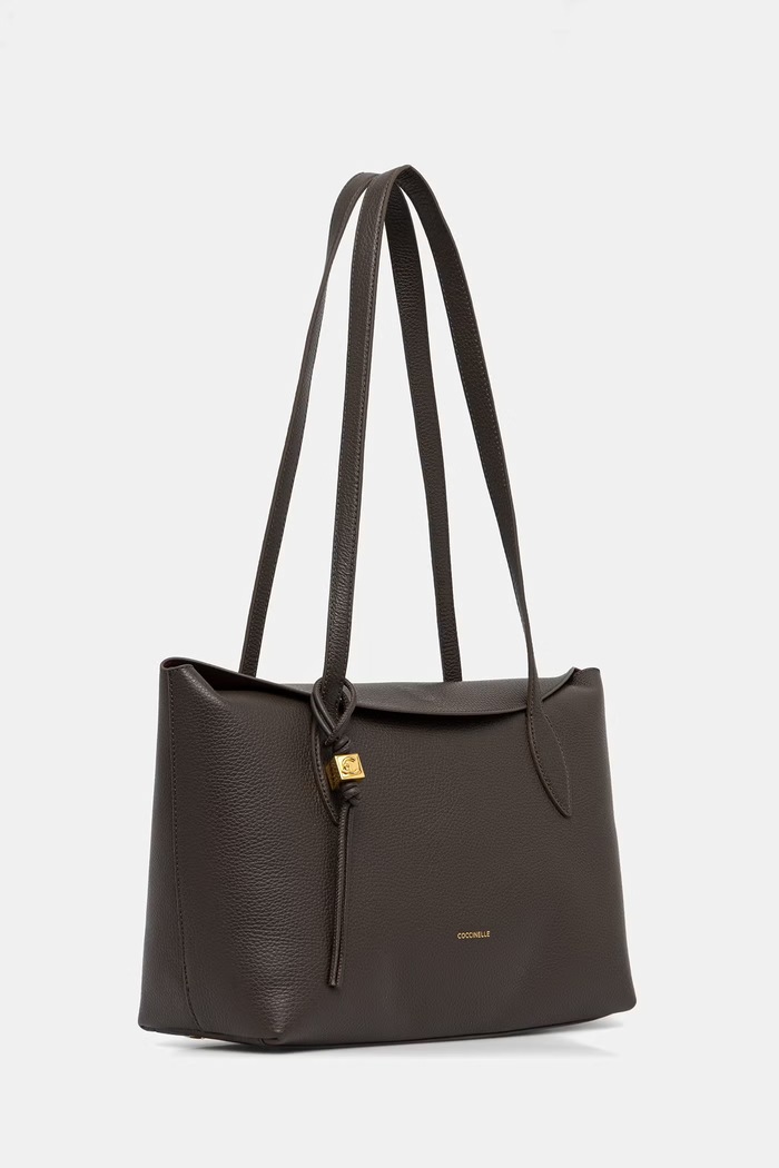 Coccinelle torebka shopper damska skórzana E1.VCA.11.01.01 zielony AW26