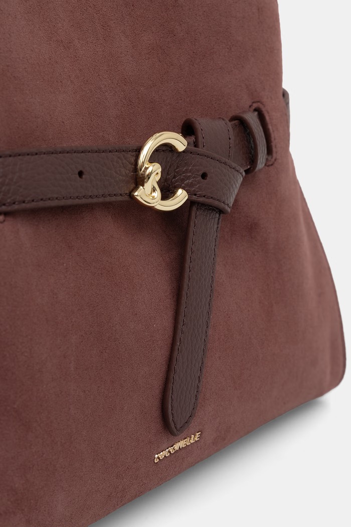 Coccinelle torebka shopper damska zamszowa fioletowy E1.TLB.18.04.01