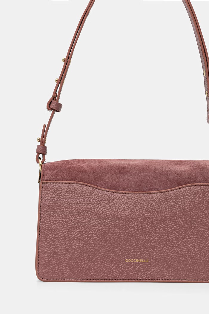 Akcesoria Coccinelle torebka crossbody damska skórzana E1.VJG.12.02.01 różowy