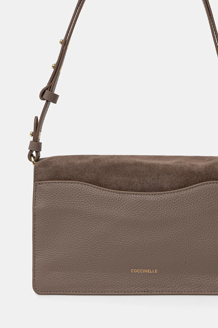Akcesoria Coccinelle torebka crossbody damska skórzana E1.VJG.12.02.01 brązowy