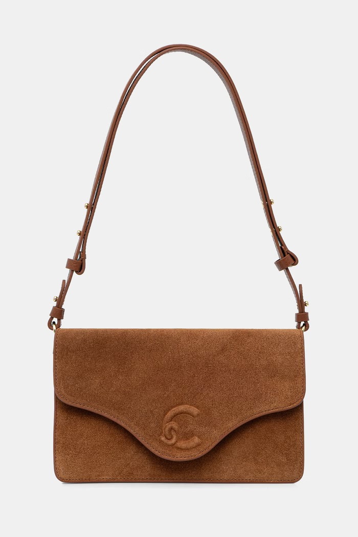 Coccinelle torebka crossbody damska skórzana brązowy E1.VJG.12.02.01