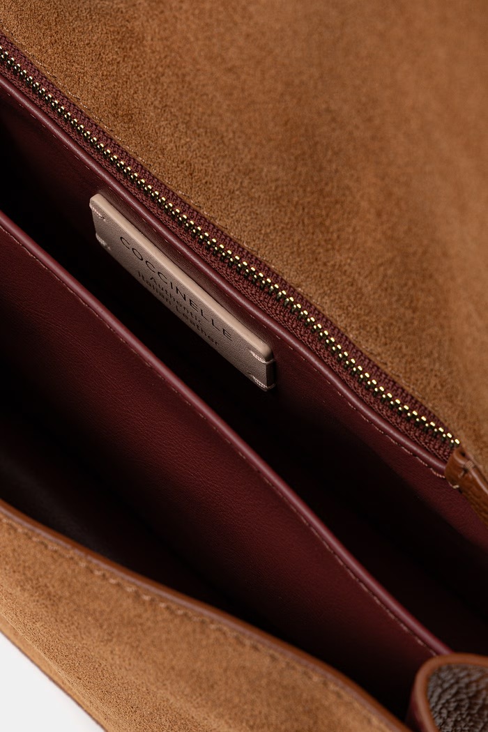 Coccinelle torebka crossbody damska skórzana E1.VJG.12.02.01 brązowy