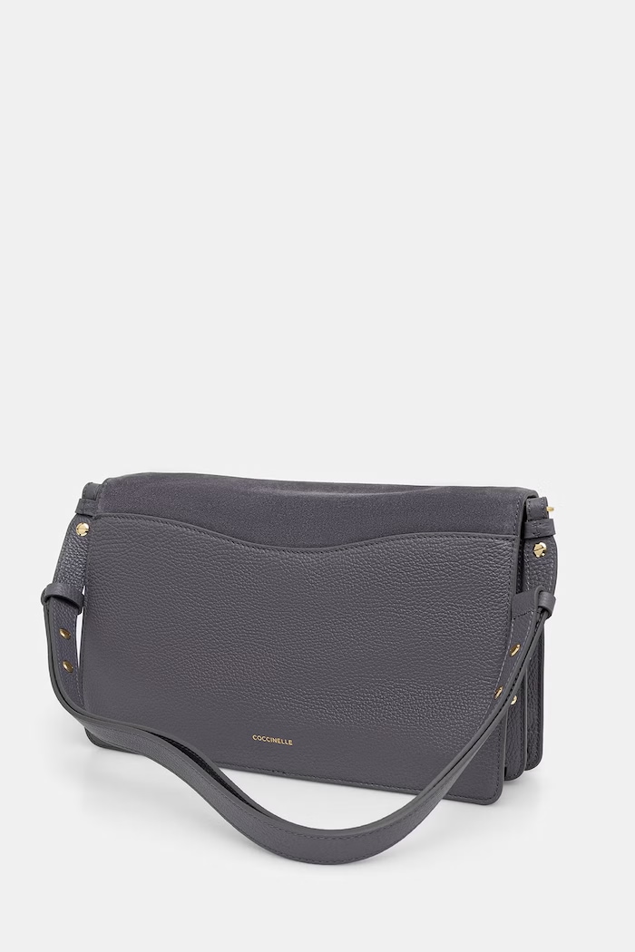 Akcesoria Coccinelle torebka shopper damska skórzana E1.VJG.12.01.01 szary