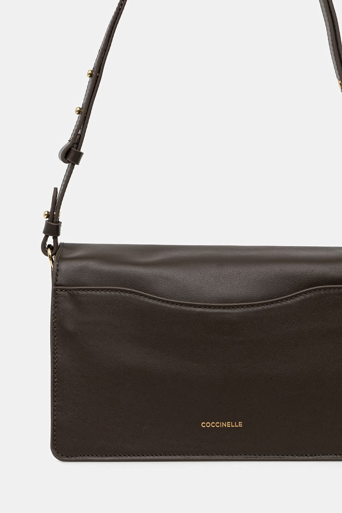 Akcesoria Coccinelle torebka crossbody damska skórzana E1.VJF.12.02.01 zielony