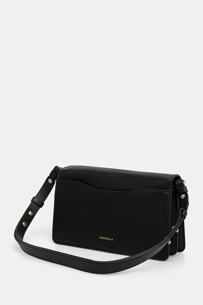 Akcesoria Coccinelle torebka crossbody damska skórzana E1.VJF.12.02.01 czarny