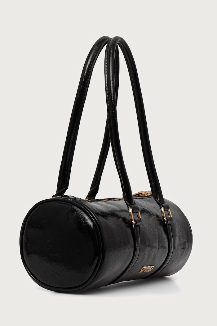 Essentiel Antwerp Geantă baguette pentru femei cu imitație de piele Kenneth Kenneth.BL32 negru AW26