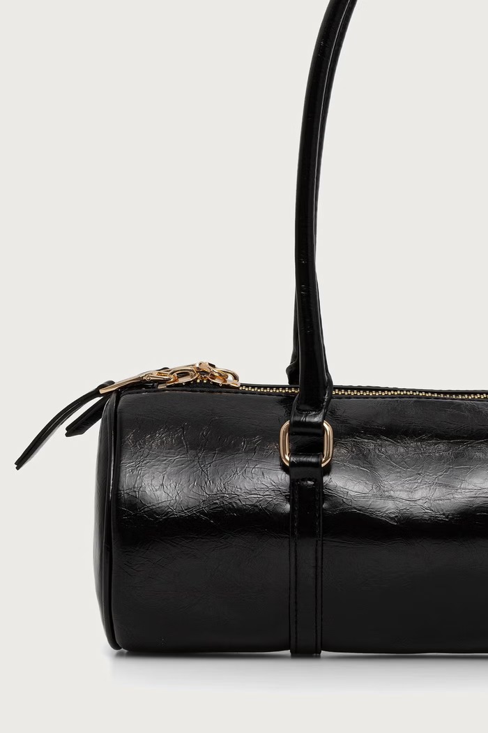 Accesorii Essentiel Antwerp Geantă baguette pentru femei cu imitație de piele Kenneth Kenneth.BL32 negru