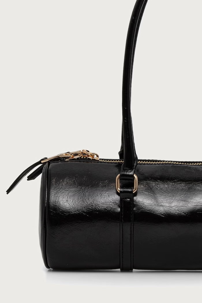 Accesorii Essentiel Antwerp Geantă baguette pentru femei cu imitație de piele Kenneth Kenneth.BL32 negru