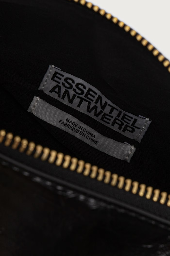 Geantă baguette pentru femei cu imitație de piele Kenneth Essentiel Antwerp negru Kenneth.BL32