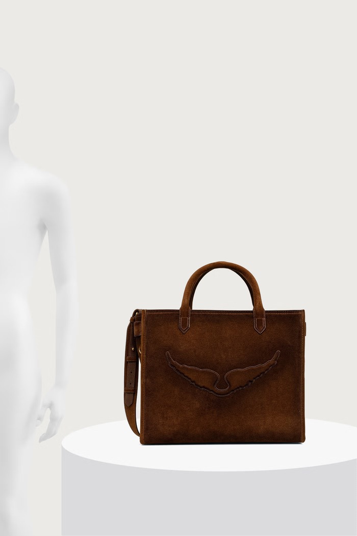 Zadig&Voltaire Shopper torba za žene od brušene kože ANGEL LWBA04528