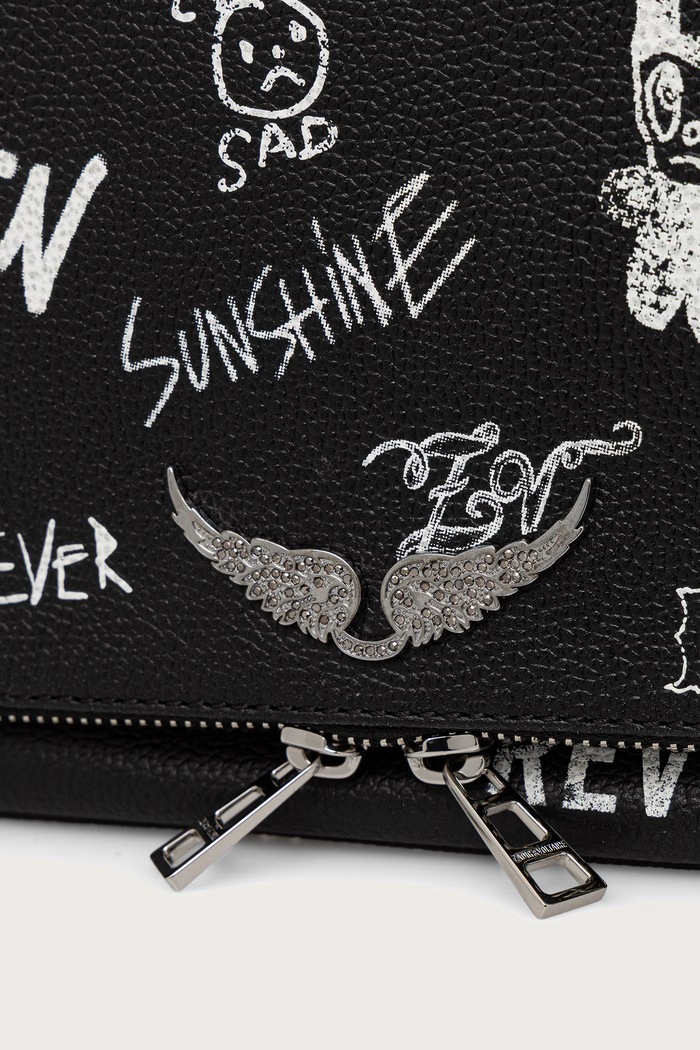 Κλουτς γυναικείο δερμάτινο Zadig&Voltaire LWBA04486 μαύρο