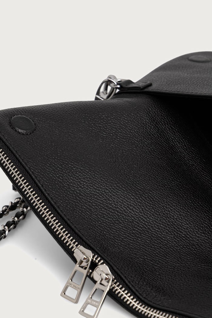 Κλουτς γυναικείο δερμάτινο Zadig&Voltaire μαύρο LWBA04486