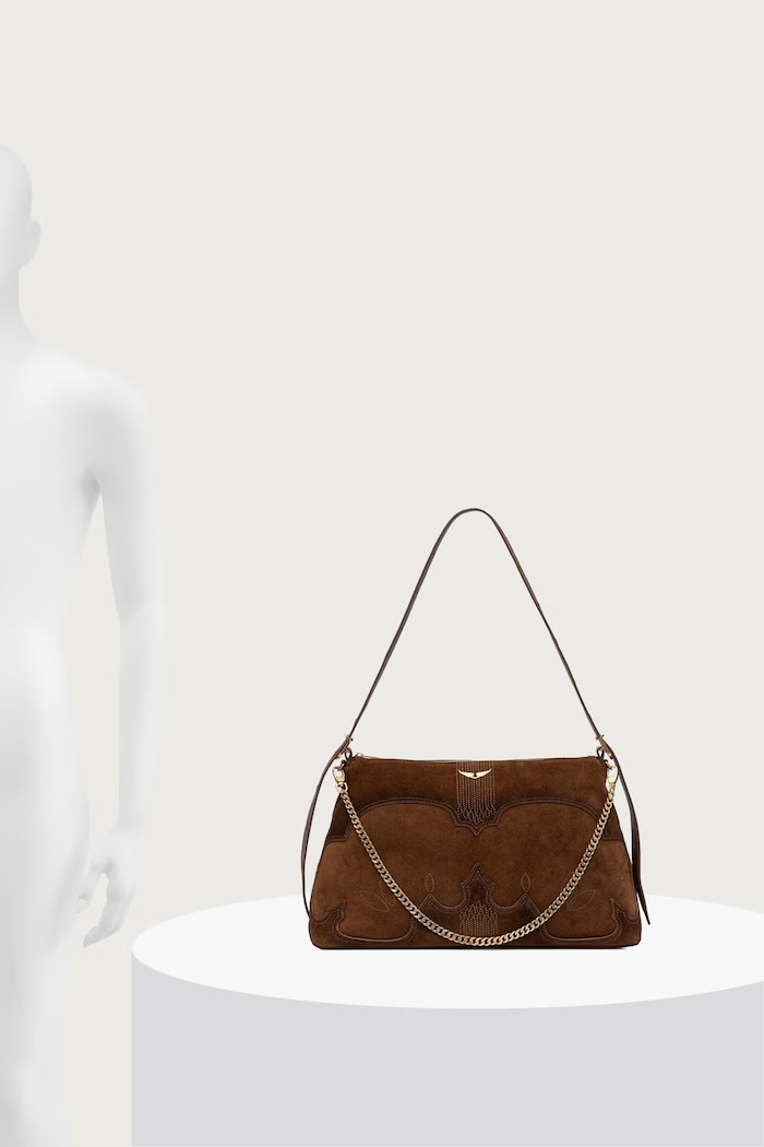 Zadig&Voltaire Crossbody kabelka dámska semišová JIM LWBA04416
