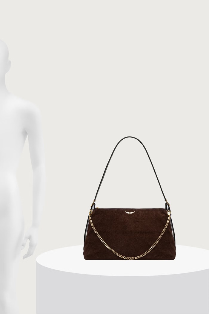 Zadig&Voltaire Crossbody kabelka dámska semišová JIM LWBA04563