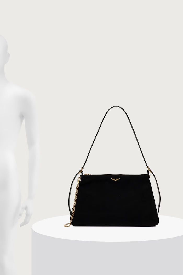 Zadig&Voltaire Torebka crossbody damska zamszowa JIM LWBA04563