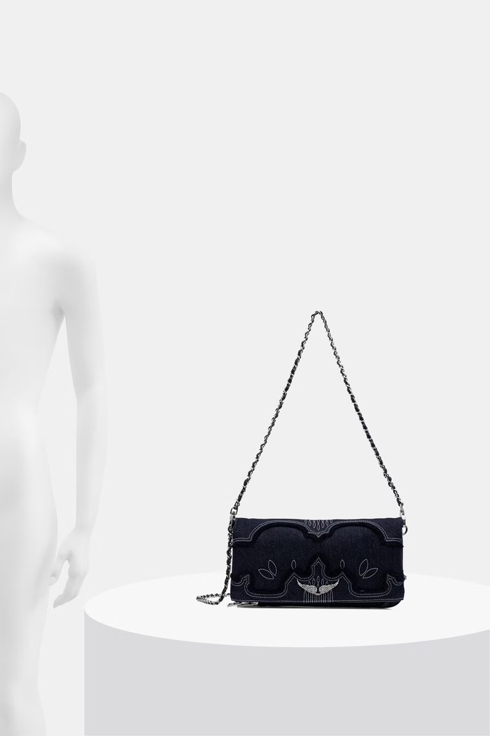 Zadig&Voltaire crossbody kabelka dámska rifľová LWBA04544