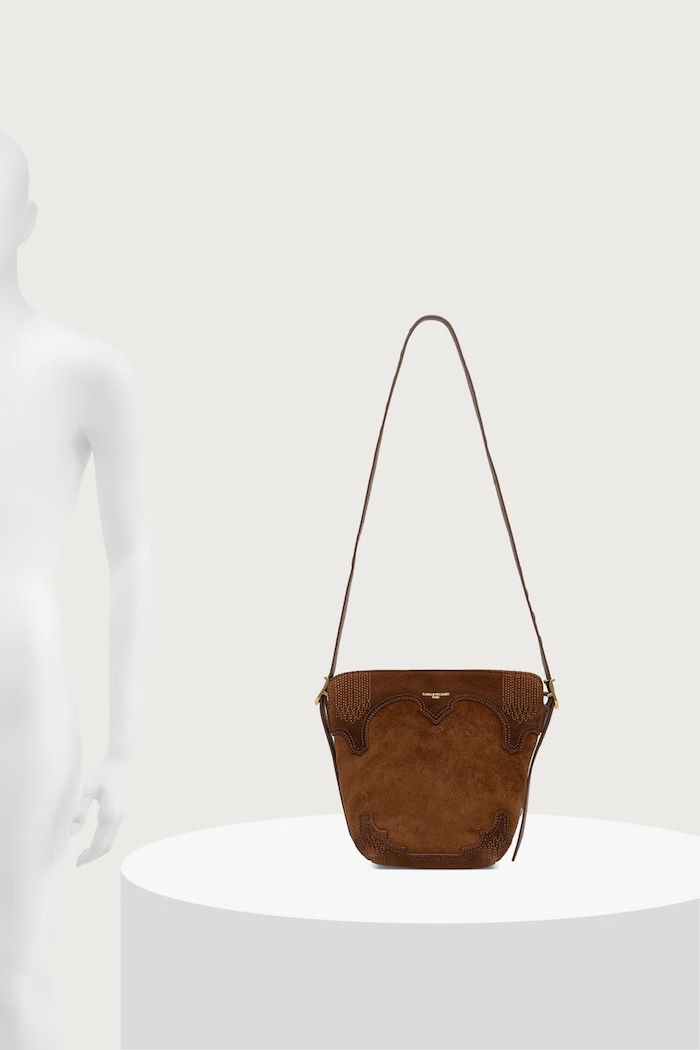 Zadig&Voltaire Torebka tote damska zamszowa BABY LWBA04497