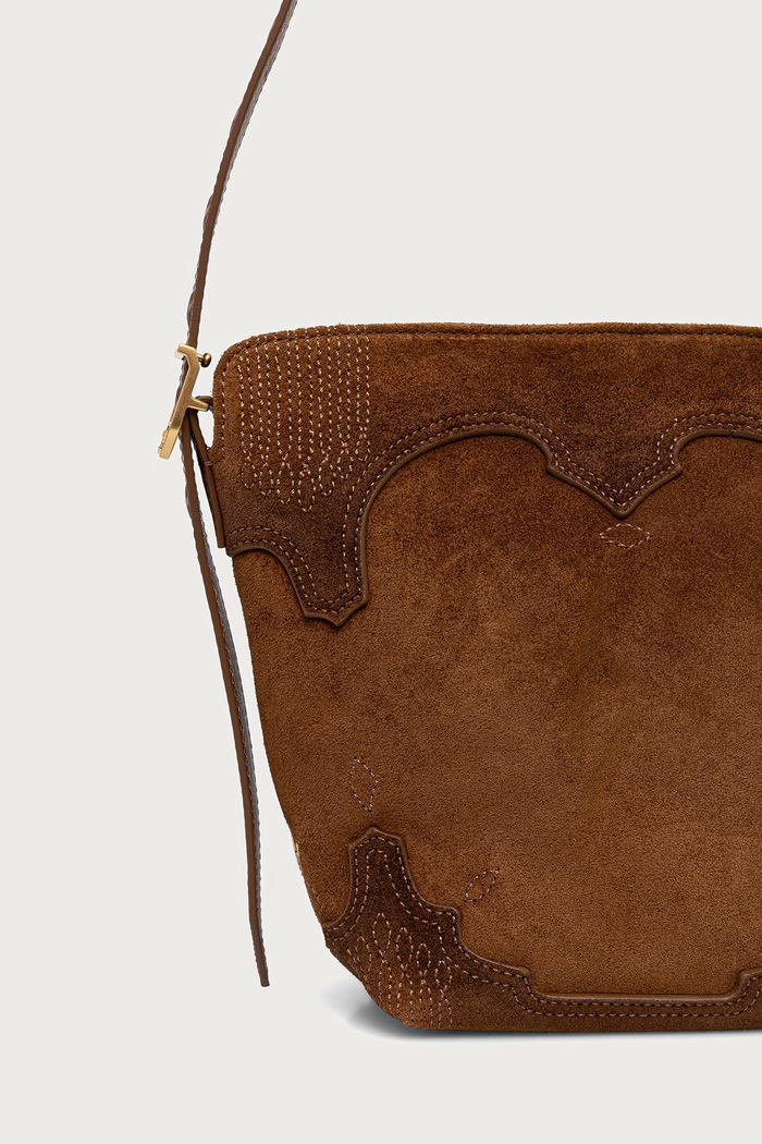 Dodatki Zadig&Voltaire Tote torba ženska semišasta BABY LWBA04497 rjava