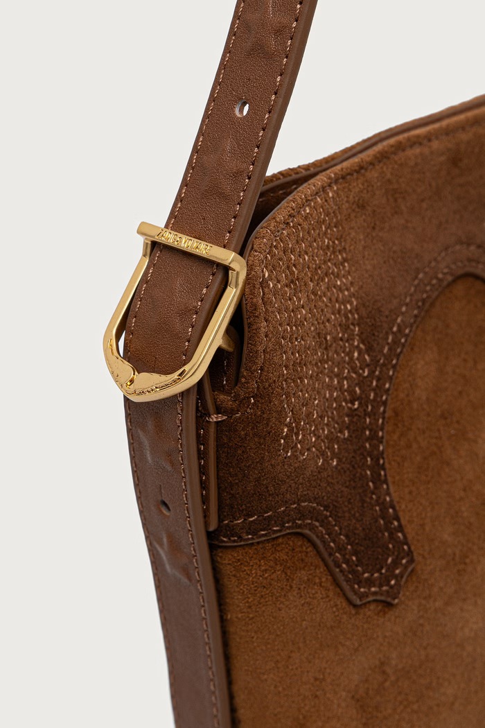 Tote torba ženska semišasta BABY Zadig&Voltaire LWBA04497 rjava