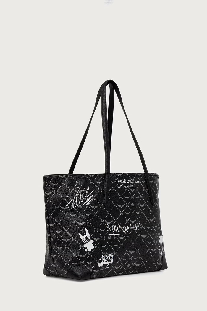 Zadig&Voltaire Torebka shopper damska LWBA04520 czarny AW26