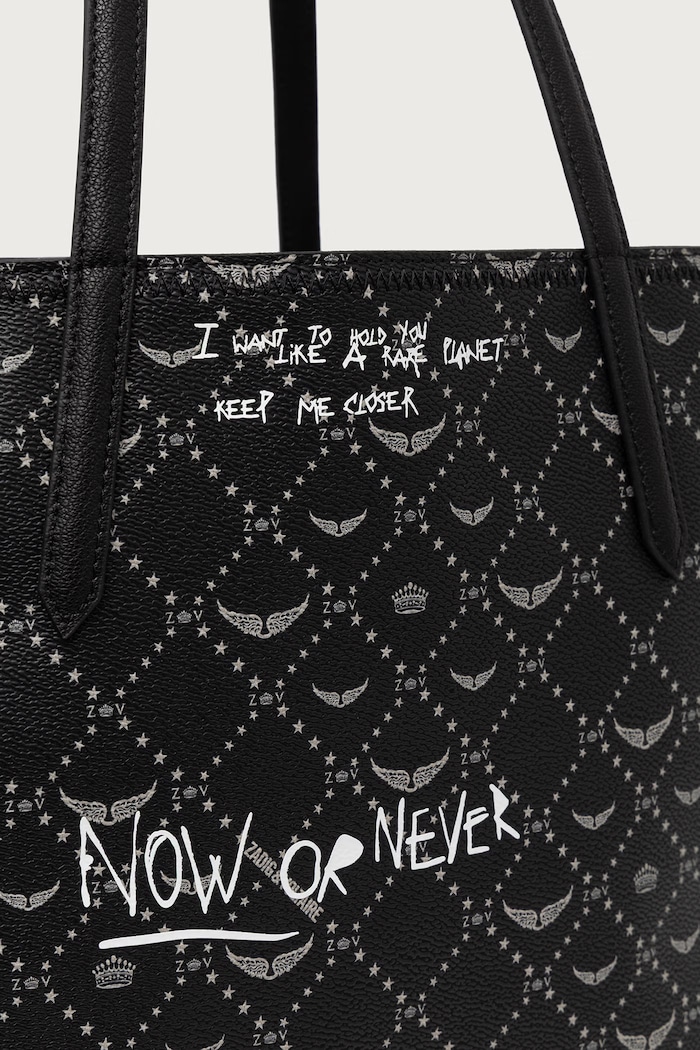 Torebka shopper damska Zadig&Voltaire LWBA04520 czarny