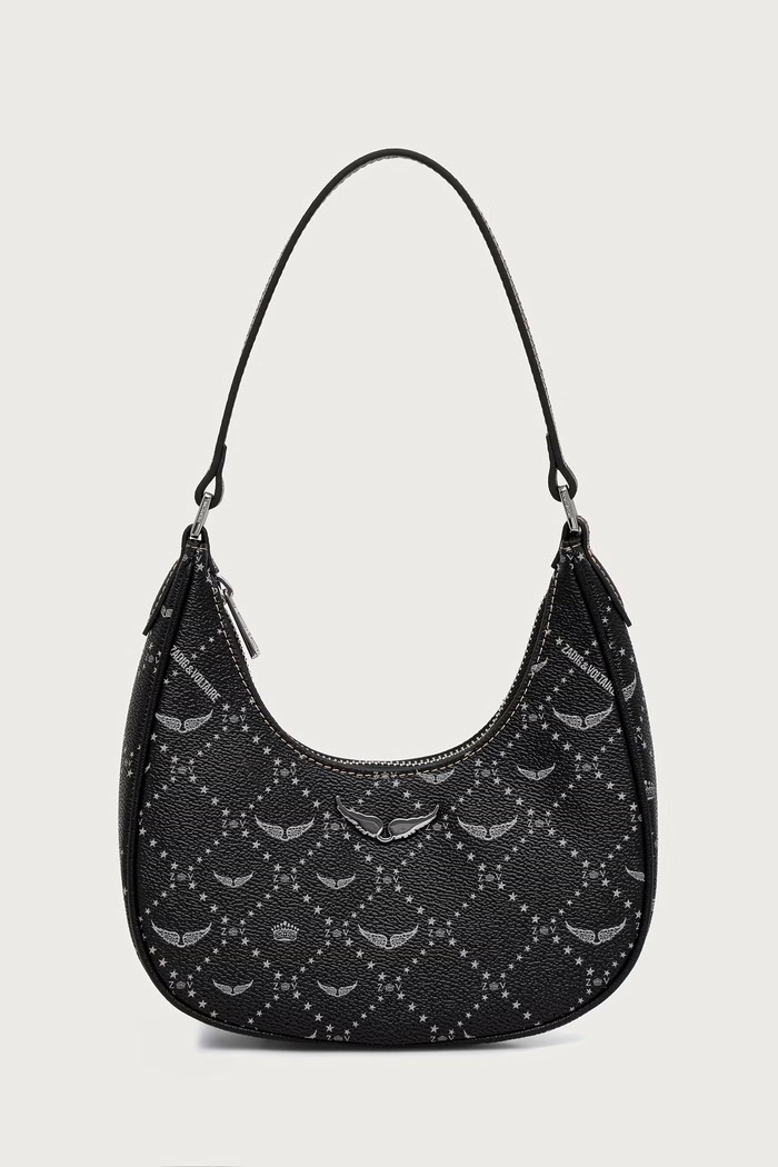 Zadig&Voltaire Hobo torbica ženska iz umetnega usnja črna LWBA04247