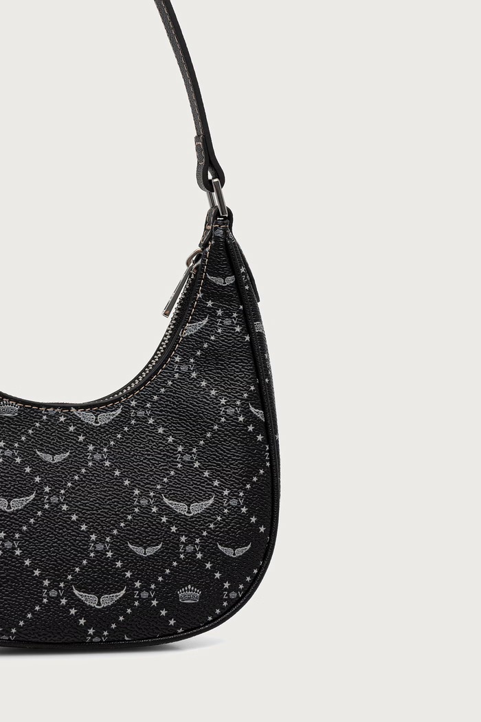 Dodatki Zadig&Voltaire Hobo torbica ženska iz umetnega usnja LWBA04247 črna