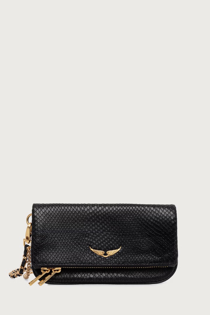 Zadig&Voltaire Crossbody kabelka dámska kožená čierna LWBA04429