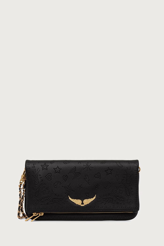 Zadig&Voltaire Torebka crossbody damska skórzana czarny LWBA04303