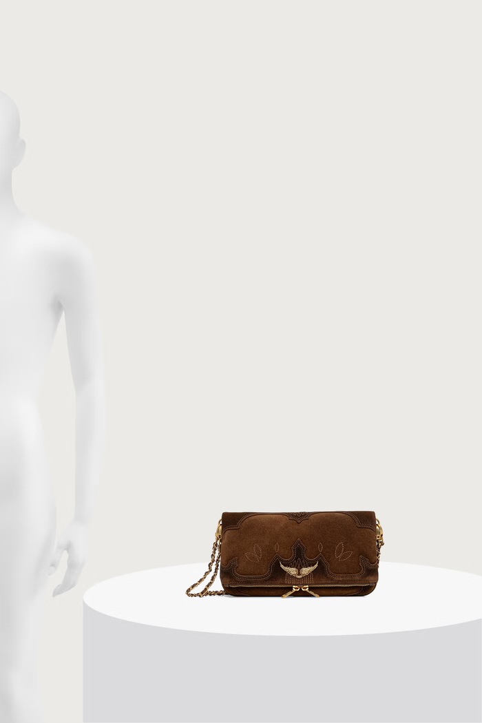 Zadig&Voltaire Crossbody torba za žene od brušene kože LWBA04434