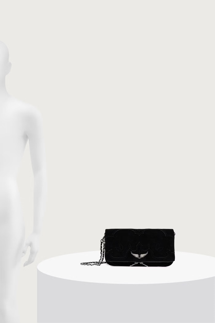 Zadig&Voltaire Crossbody torba za žene od brušene kože LWBA04434