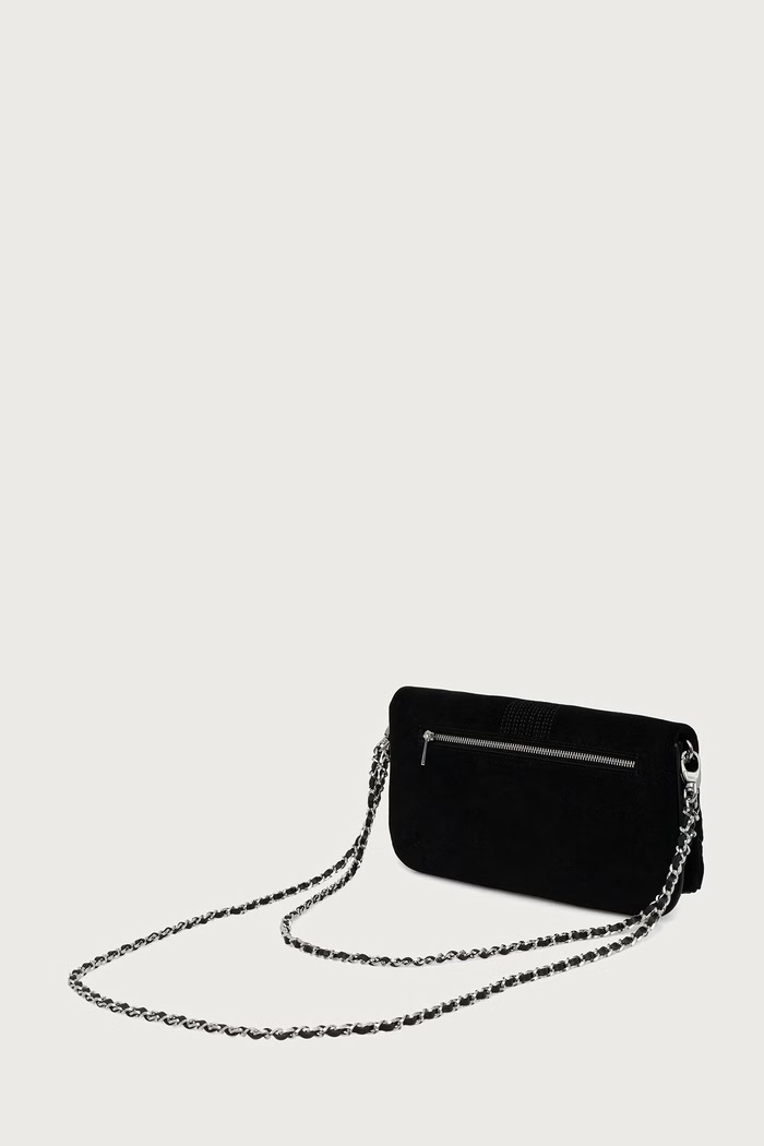 Dodaci Zadig&Voltaire Crossbody torba za žene od brušene kože LWBA04434 crna