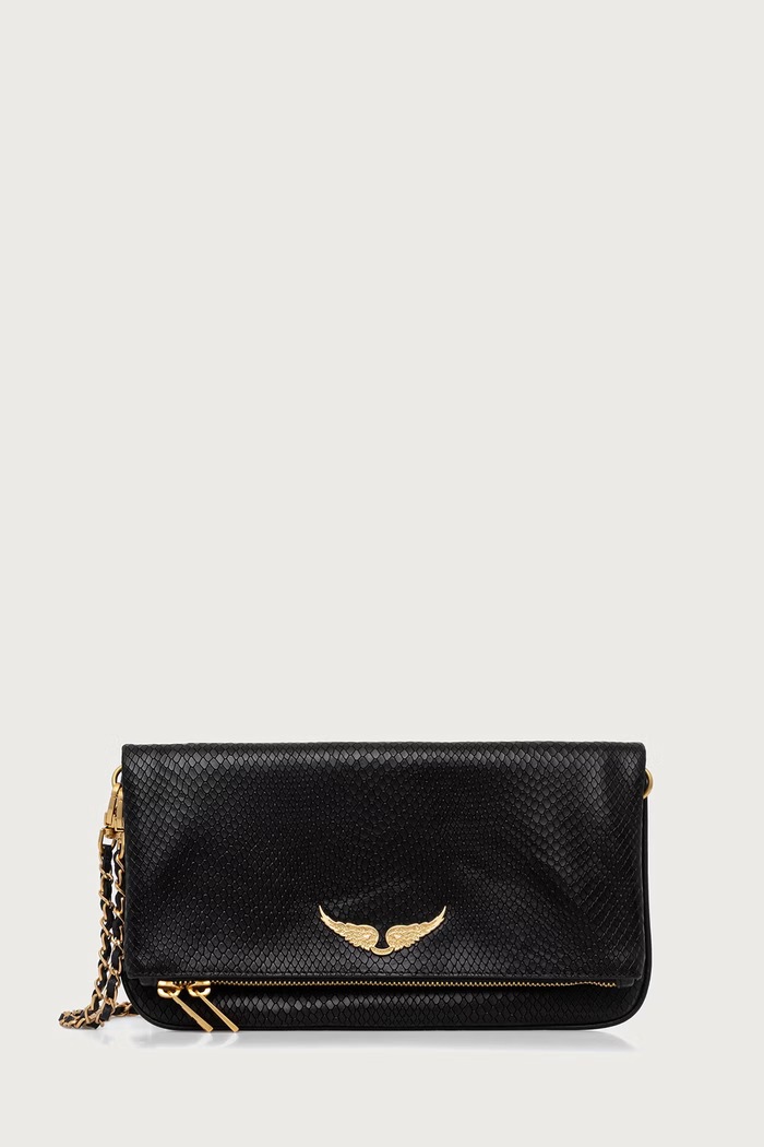 Zadig&Voltaire Torebka crossbody damska skórzana czarny LWBA04382