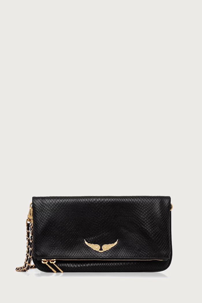 Zadig&Voltaire Torebka crossbody damska skórzana czarny LWBA04382