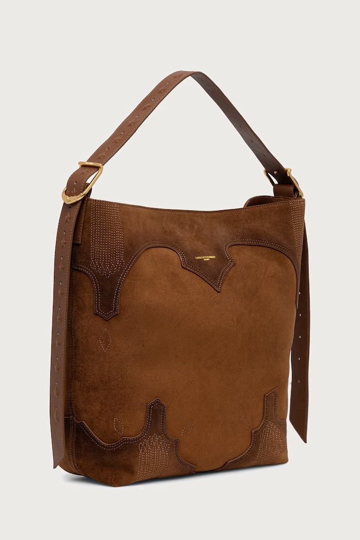 Zadig&Voltaire Shopper γυναικεία δέρμα σουέτ JANE LWBA04368 καφέ AW26