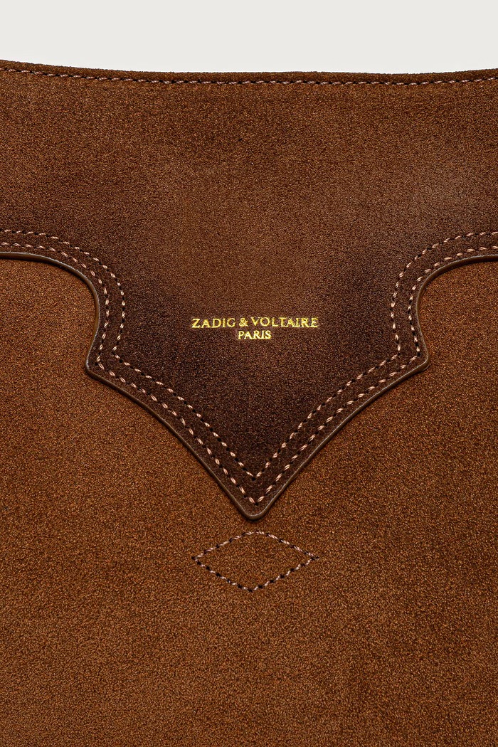 Shopper γυναικεία δέρμα σουέτ JANE Zadig&Voltaire καφέ LWBA04368
