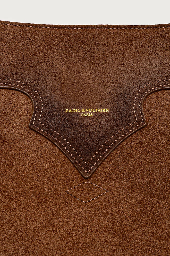 Shopper γυναικεία δέρμα σουέτ JANE Zadig&Voltaire καφέ LWBA04368