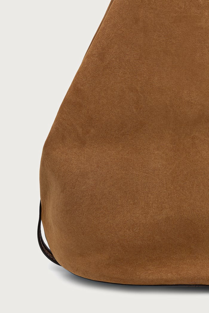 Akcesoria Stella McCartney APPALOOSA SOFT torebka shopper damska z imitacji zamszu 7B0207.WP0750 brązowy