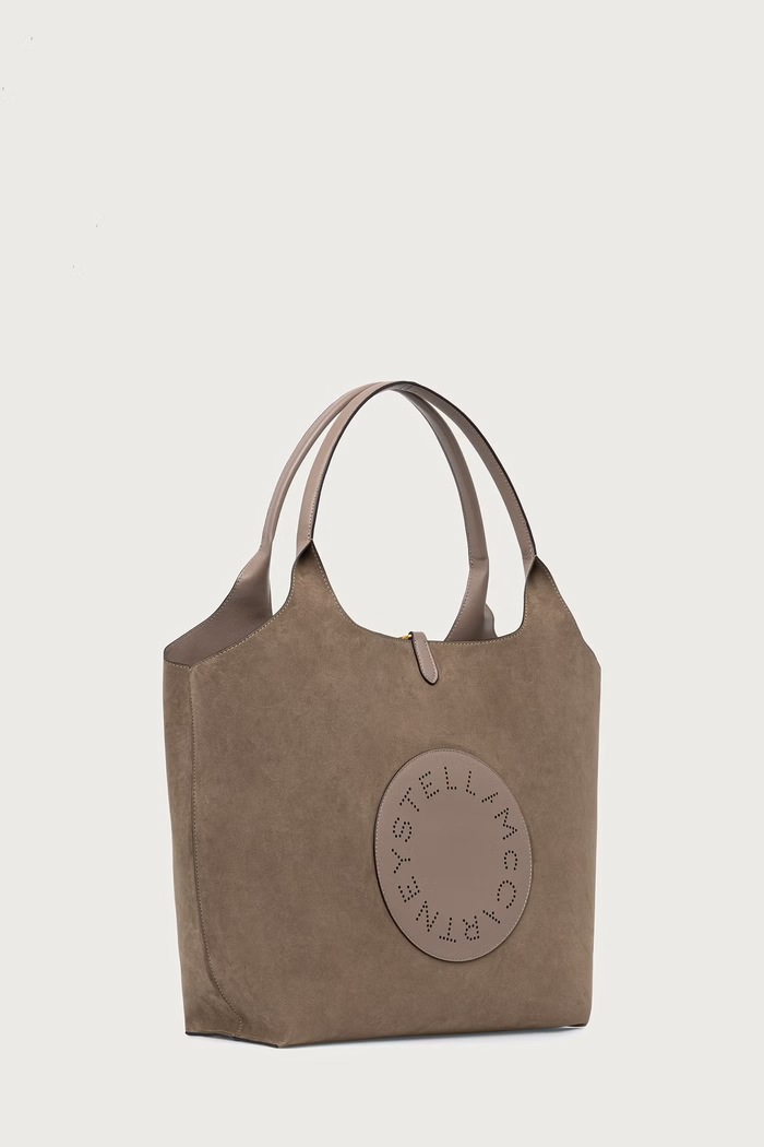 Stella McCartney LOGO REVESIBLE torebka shopper damska 7B0206.WP0749 zielony AW26