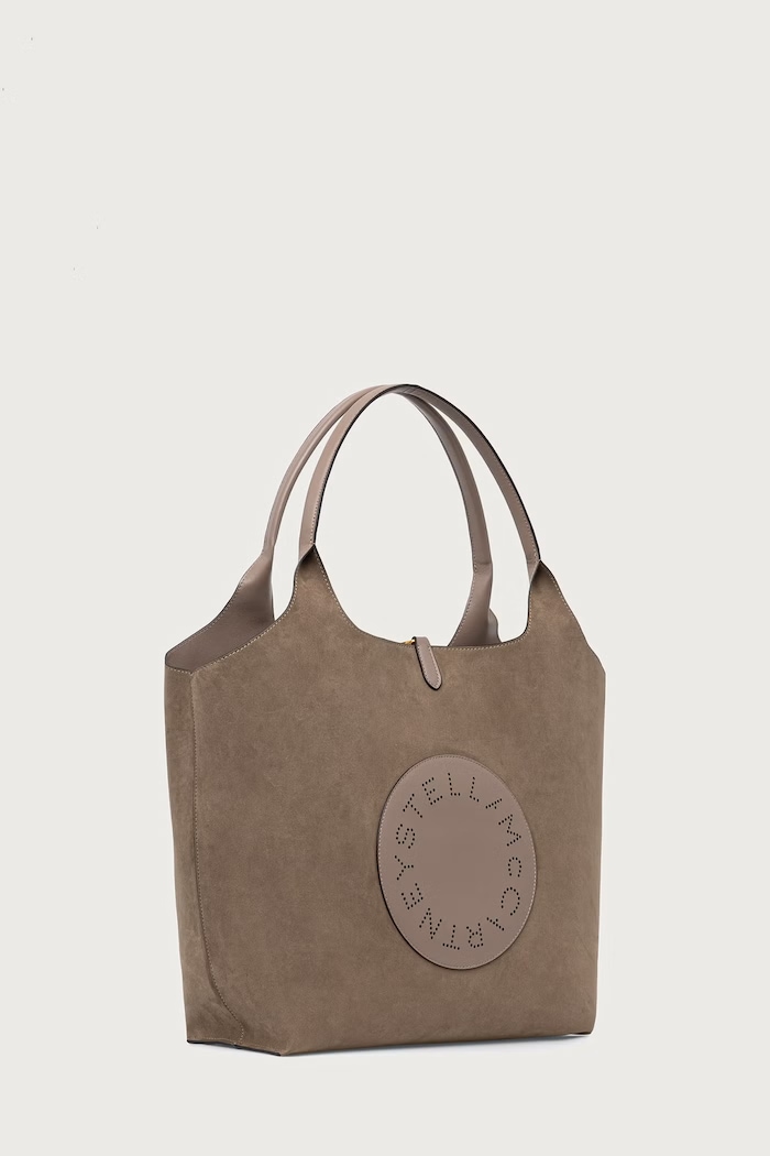 Stella McCartney LOGO REVESIBLE torebka shopper damska 7B0206.WP0749 zielony AW26
