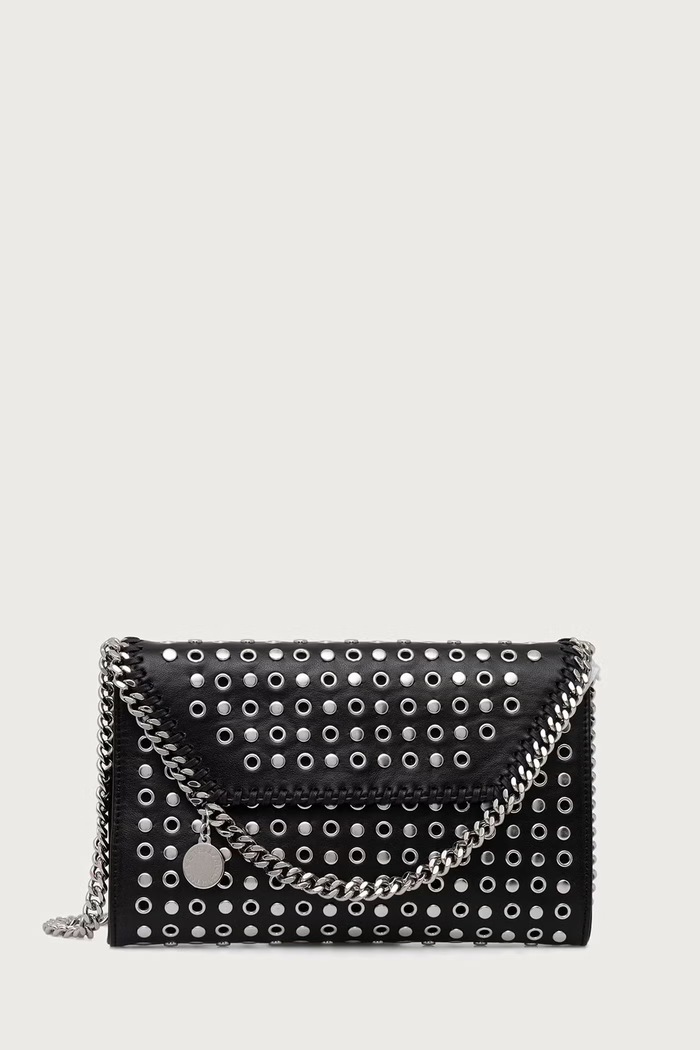 Stella McCartney FALABELLA torebka damska z imitacji skóry czarny 581238.WP0739