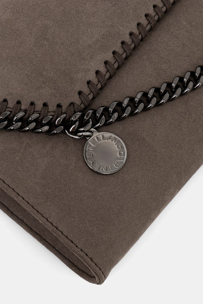 Stella McCartney FALABELLA torebka crossbody damska z imitacji zamszu brązowy 581238.WP0543